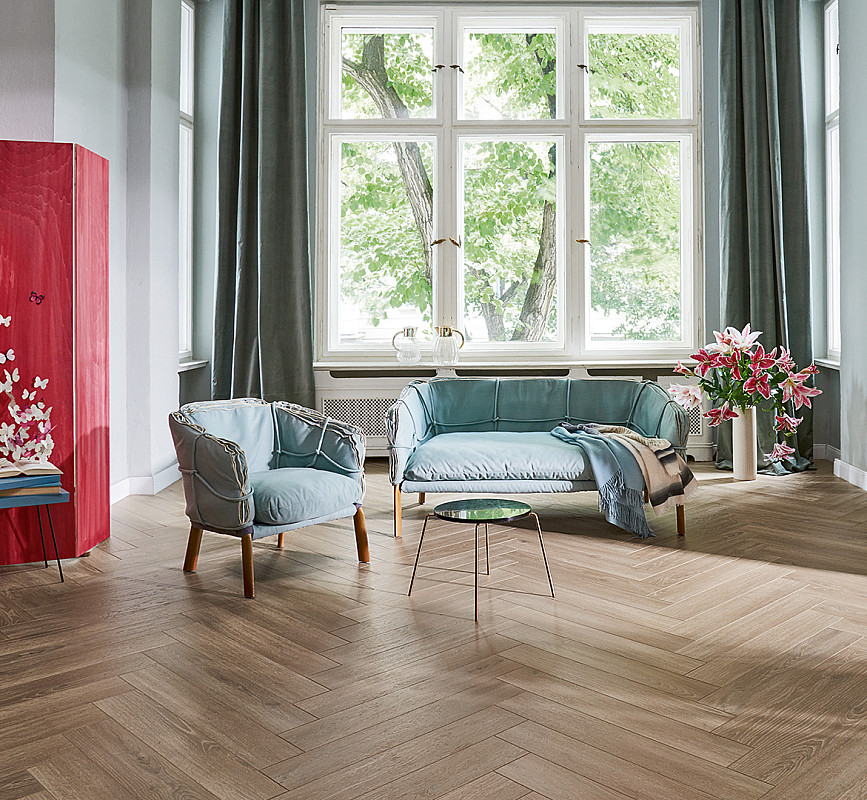 PARADOR Trendtime 3 Dub skyline perlově šedý přírodně matná struktura 1747861