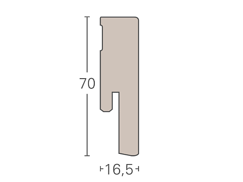 Dřevěná lišta PARADOR SL 18 Dub E023 1745220